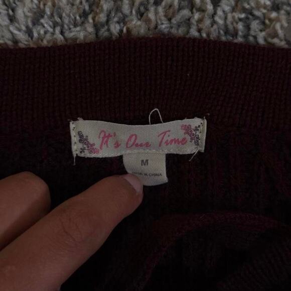 Preppy Soft & Cozy Purple Sweater with Lace Up Detailing - Picture 6 of 6